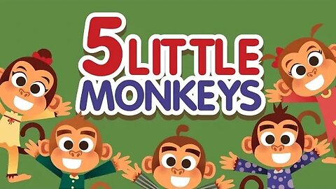 Five Little Monkeys 🐒🐒🐒🐒🐒 Kids Song & Kids Animated Movie #tiktok #cocomelon #funny