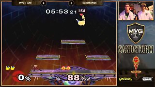 MVG Sandstorm: Singles RR - MVG | AXE (Pikachu) vs. Dansdaman (Sheik)