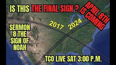 TCO ONLINE CHURCH ( SERMON 8 THE SIGN OF JONAH ) The Great Eclipse of America, Nineveh