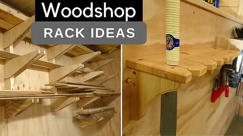 Shop Organization - How To // Lumber-rack and Handsaw-Rack