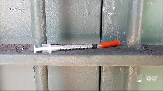Father worried about public health at local park after daughter finds hypodermic needle