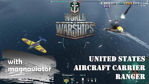 World of Warships Gameplay - Naval Aviation Flying High with the USS Ranger