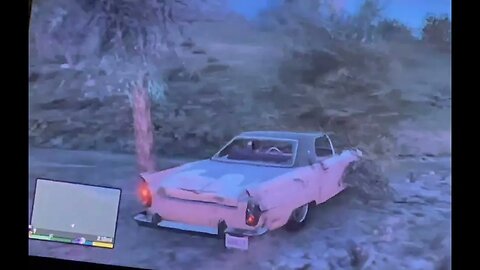 Trevor drives this old classic car off the cliff