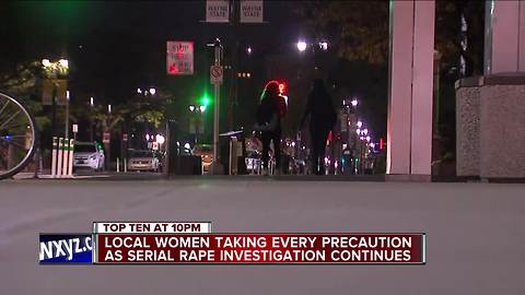 Wayne State students taking precautions after a series of rapes nearby