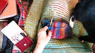 Nalbinding a Sock - Stitching the Heel