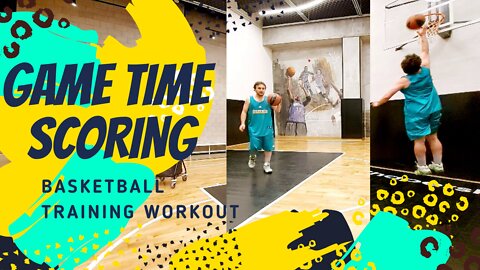 BASKETBALL GAME TIME SCORING TRAINING DRILLS GET THE BALL IN THE HOOP