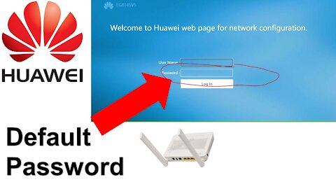 What is the default password of Huawei router?