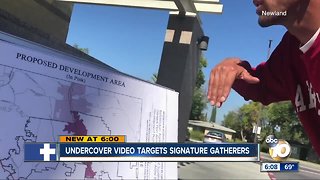 Undercover video targets signature gatherers