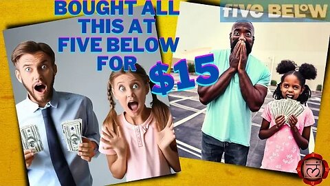 How to Buy Everything in Five Below With Only $15…(This Trick Will Blow Your Mind!) 😲😲 #midlifemike