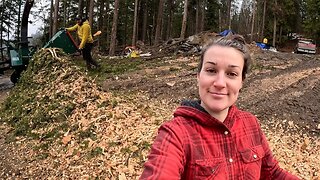 She Wants To Get CHIPPING! Dealing With MUD At Our Off Grid Property