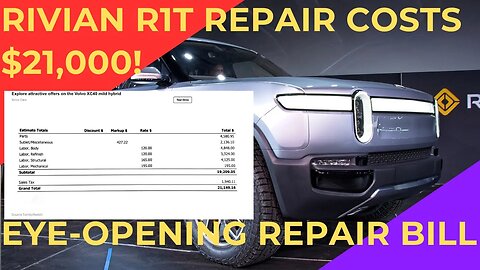 Shocking: Rivian R1T Repair Costs $21,000! | Eye-Opening Repair Bill