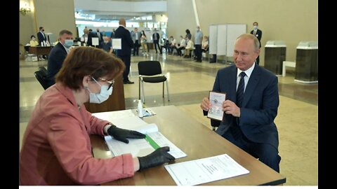 No masks, no gloves, 1 july 2020, voting for changes in constitution of Russia.