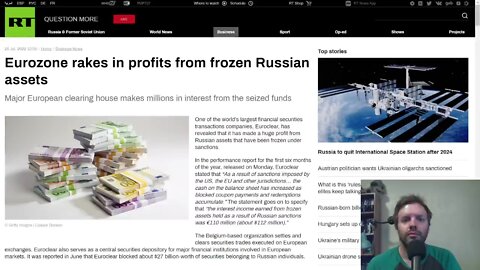 Eurozone rakes in profits from frozen Russian assets