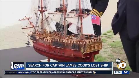 Search for Captain James Cook's lost ship