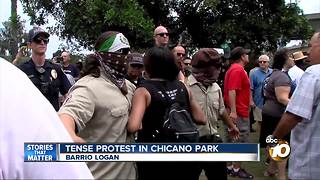 Protest over murals in Chicano Park
