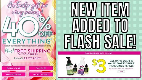 BATH & BODYWORKS | NEW ITEMS ADDED TO FLASH SALE! | WEBSITE WALK THRU @bathbodyworks