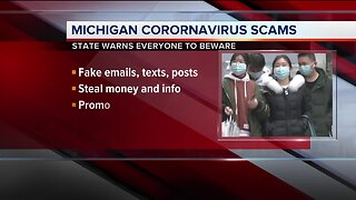 Michigan warns residents to beware of coronavirus scams