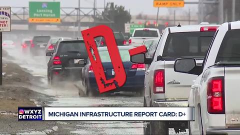 Michigan's infrastructure gets D+ grade, engineer report card finds