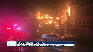 Fire survivor recalls harrowing escape from southwest Detroit building