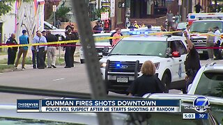 Armed suspect fatally shot by Denver police after firing multiple rounds downtown