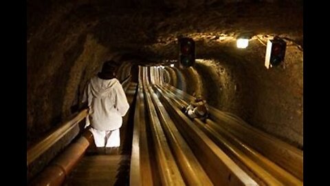 Hallstatt Austria - Salt Mine Underground Riding