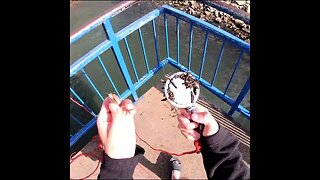 Magnet fishing a fishing pier