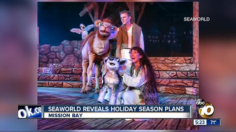 SeaWorld reveals holiday season plans