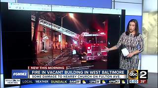 Baltimore home, neighboring church damaged in fire