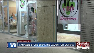 Cannabis store break-ins caught on camera