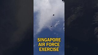 Singapore Air Force exercise over the city