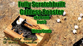 Scratchbuilt HO Scale DPU 3 Worm Gears