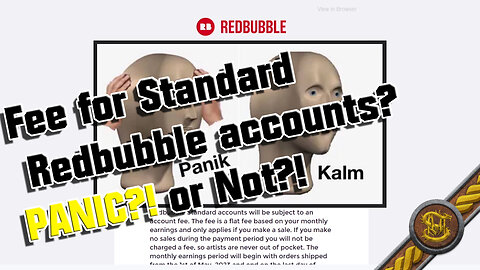 Don't Panic Redbubble Account Tiers Standard, Premium, and Pro