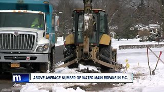 More than 20 water main breaks in 3 days.