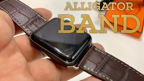 Alligator Leather Watch Band for the Apple Watch by Marge Plus Review