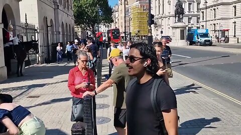 When your face can't hide you excitement at heing at horse guards #horseguardsparade