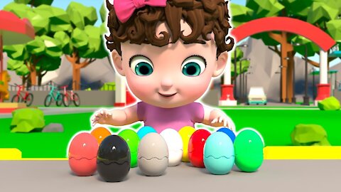 Learn Shapes For Babies & Kids With Surprise Eggs - Educational Videos For Children