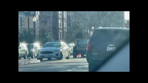 2/27/22 Richard Citizen Journalist in DC-Video 4- Military Vehicles Parked in Neighborhoods...