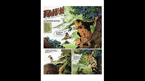 Rahan. Episode One Hundred and Five. By Roger Lecureux. The Haunted Cave. A Puke (TM) Comic.