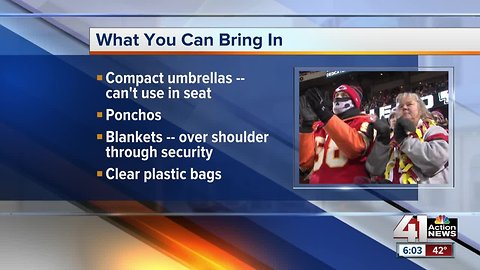 Here's what you can take into Arrowhead Stadium