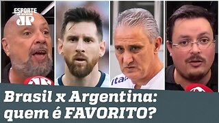 Brasil x Argentina: "o Tite que REZE pro Messi não ACORDAR!" Veja PALPITES!