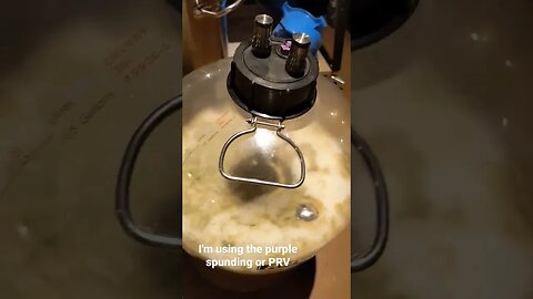 First pressure ferment in the Anvil Brewing Chubby
