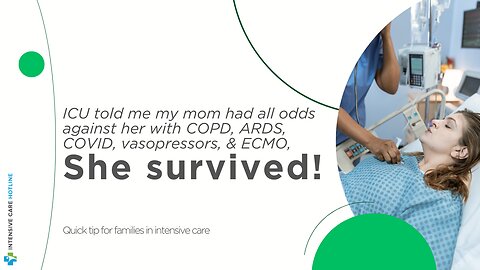 ICU Told Me My Mom had All Odds Against Her with COPD,ARDS,COVID, Vasopressors & ECMO, She Survived!