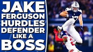 Jake Ferguson HURDLES Giants Defender on Thanksgiving + NEW Unseen End Zone View! INSANE! #cowboys