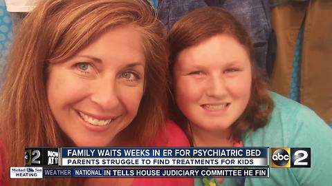 Maryland family waits weeks in the ER for juvenile psychiatric bed