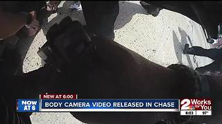 Body camera video released of chase