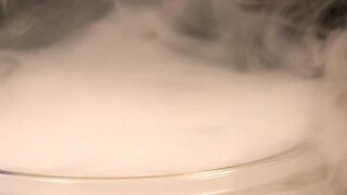 Making dry ice bubbles with meteorologist Kristen Kirchhaine