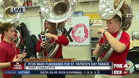 High school band fundraises for holiday parade in March - 8am live report