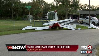 Small plane crashes in Punta Gorda