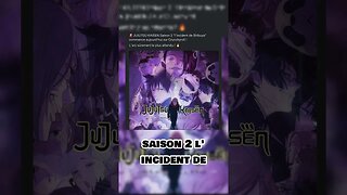 JUJUTSU KAISEN Saison 2 "l’incident de Shibuya" commence aujourd'hui sur Crunchyroll !