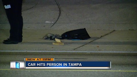 Tampa police investigating serious crash involving vehicle vs pedestrian